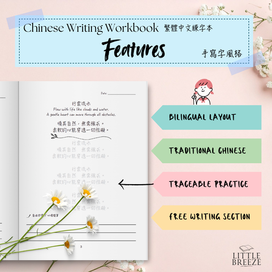 Chinese Handwriting Workbook - 100 Zen Sayings 禪語